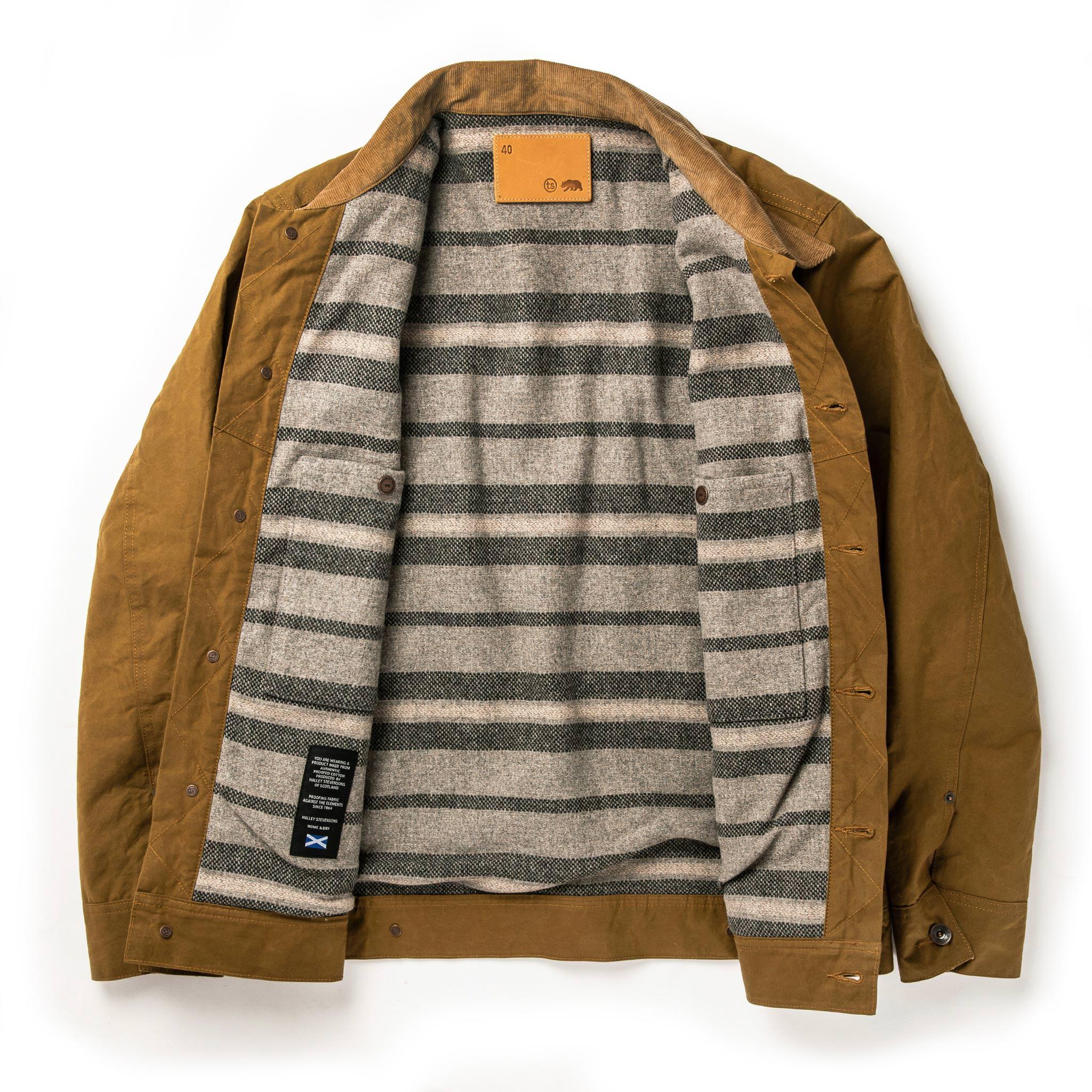 Taylor Stitch Long Haul Jacket in Harvest Tan Dry Wax