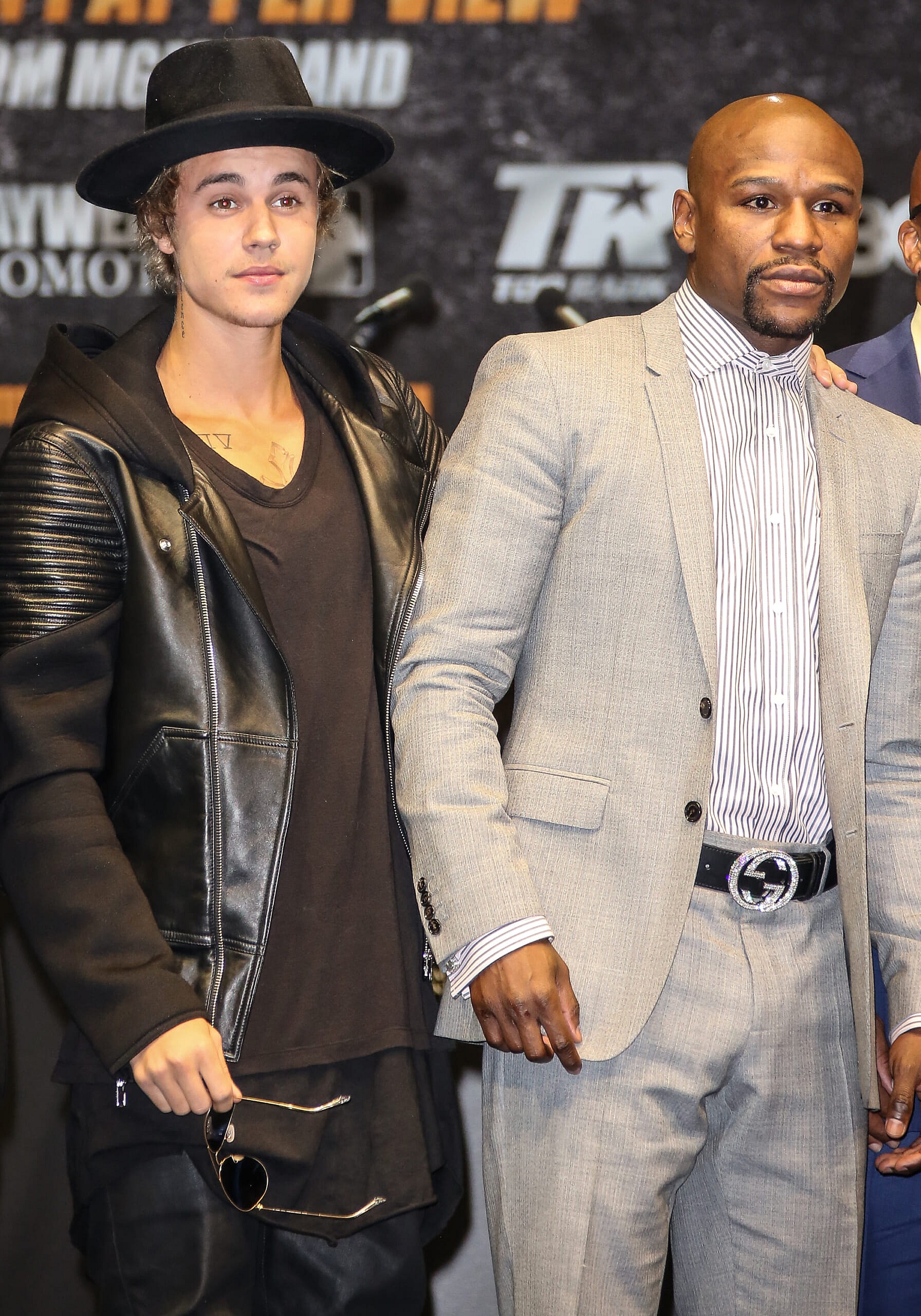 Justin Bieber and Floyd Mayweather