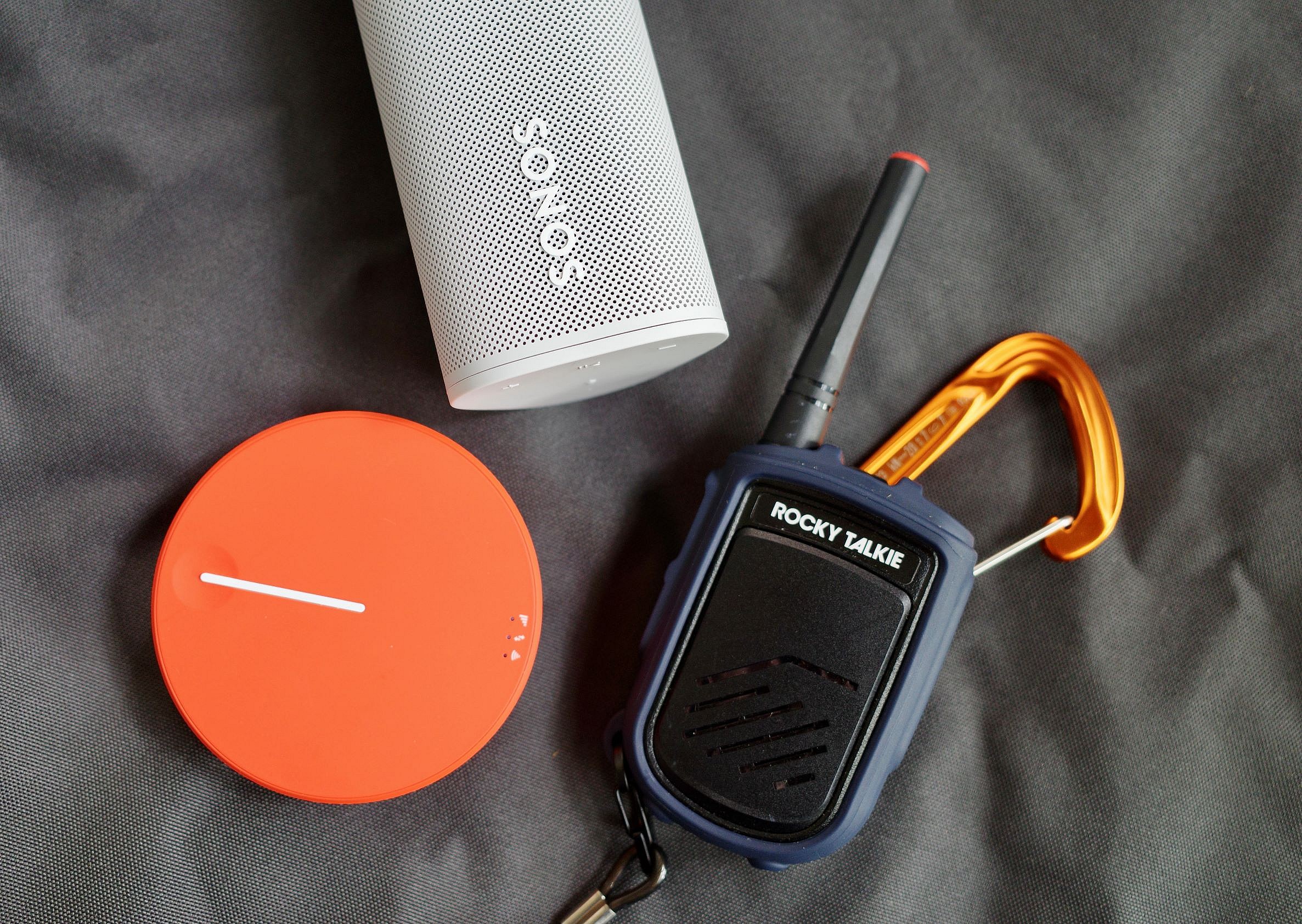 Rocky Talkie, Skyroam Solis Lite, Sonos Roam (photo Stinson Carter)
