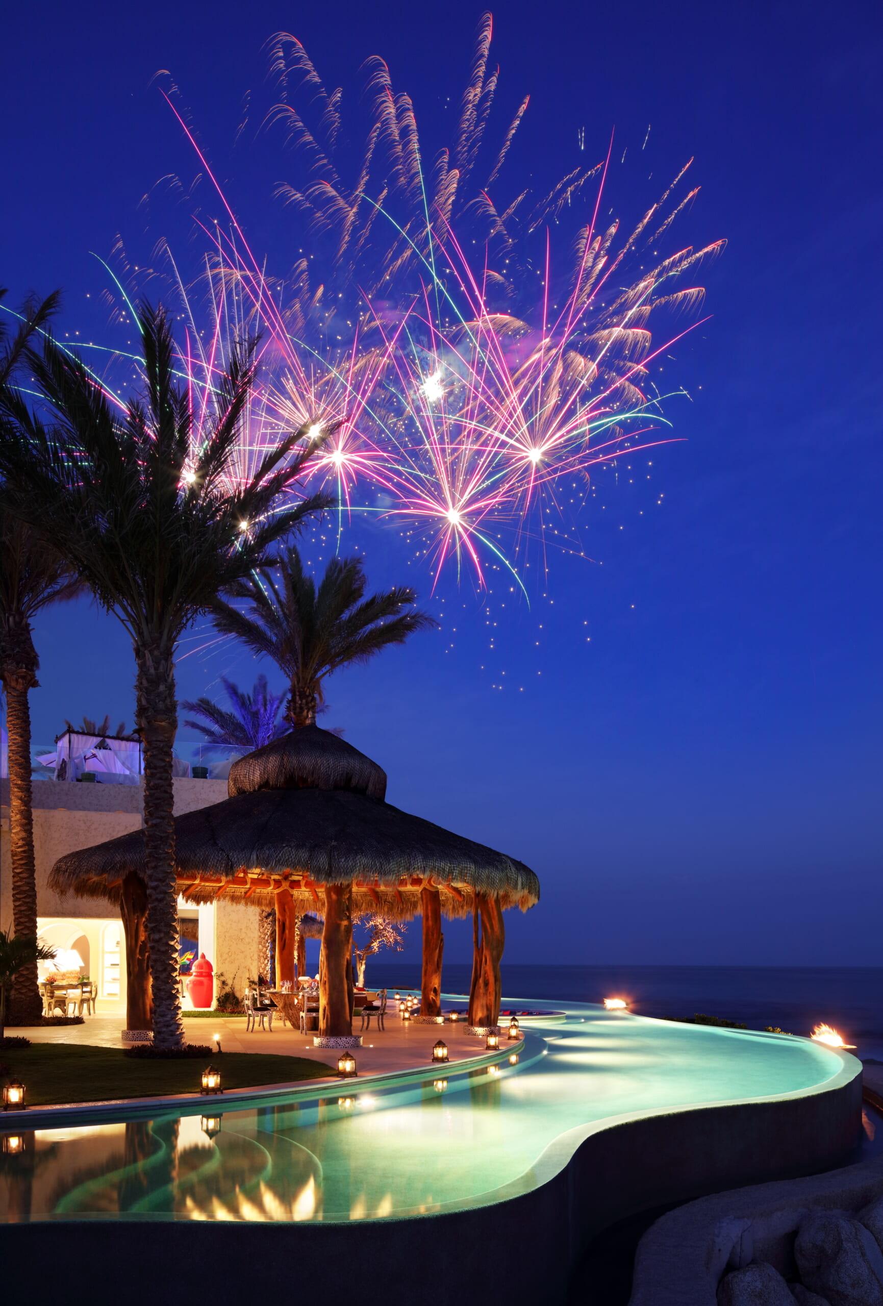 Private Firework Display - Ty Warner Mansion at Las Ventanas, A Rosewood Resort.JPG
