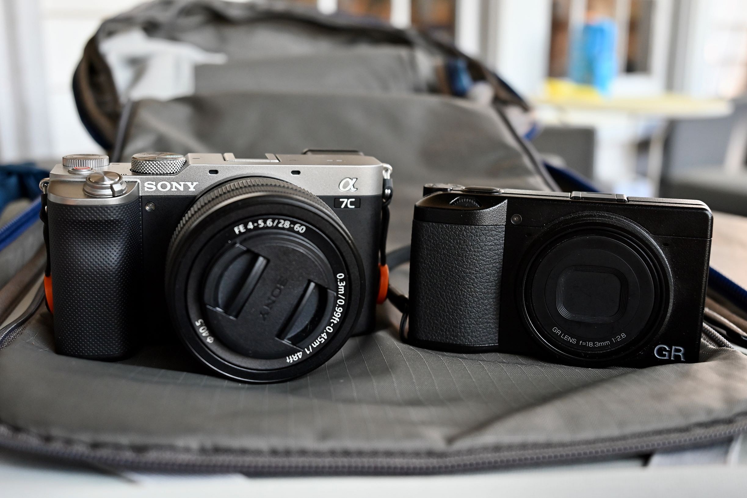 Sony A7C and Ricoh GR III (photo Stinson Carter