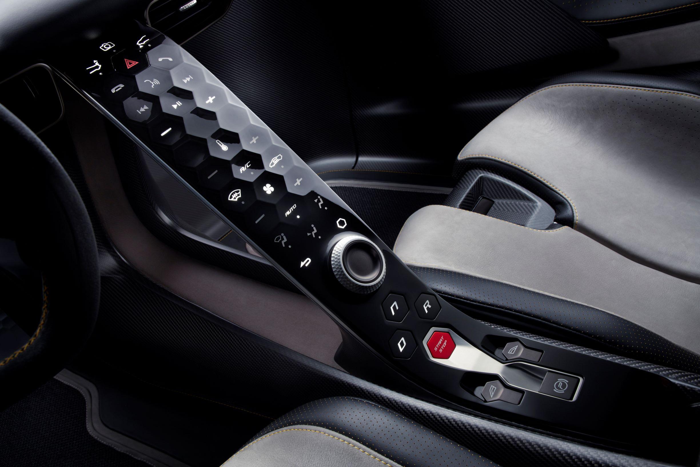 Lotus Evija Centre Console