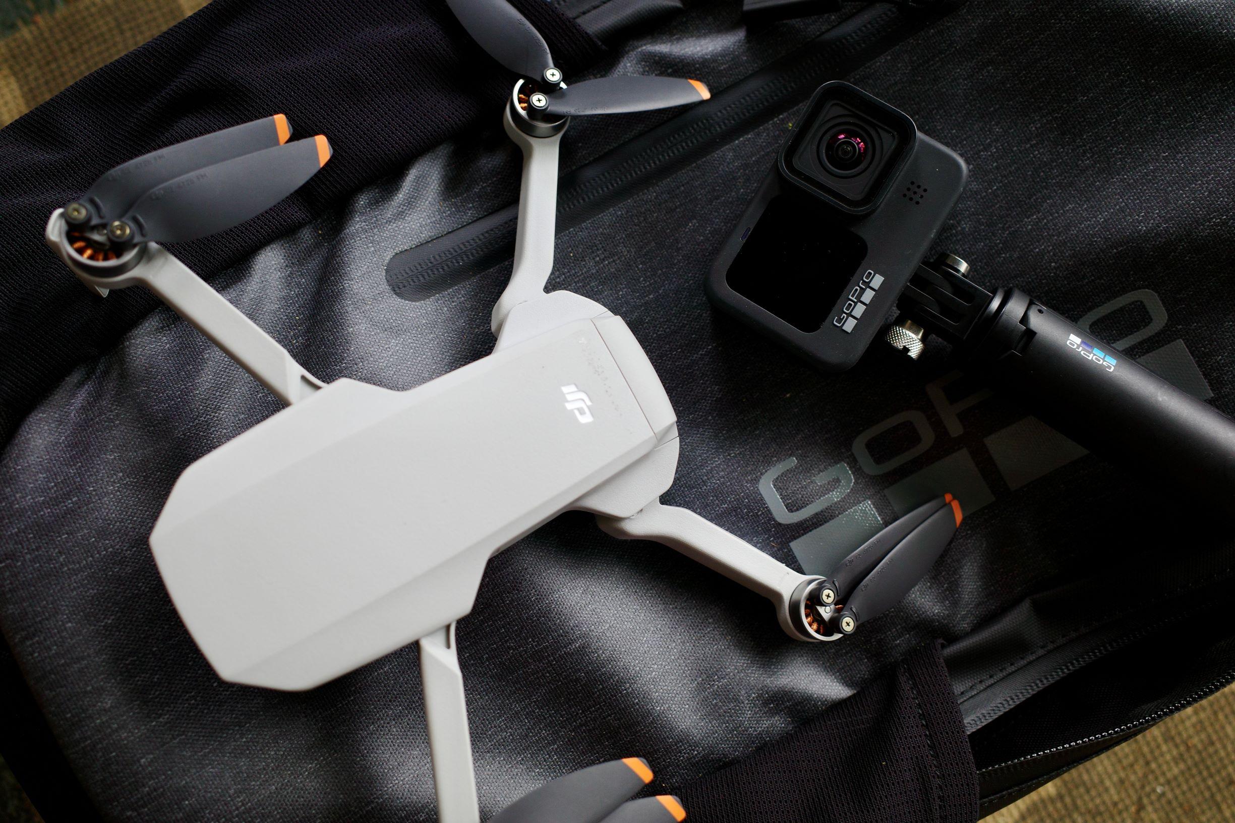 GOPRO HERO 9 BLACK and DJI MNI 2 (photo Stinson Carter)
