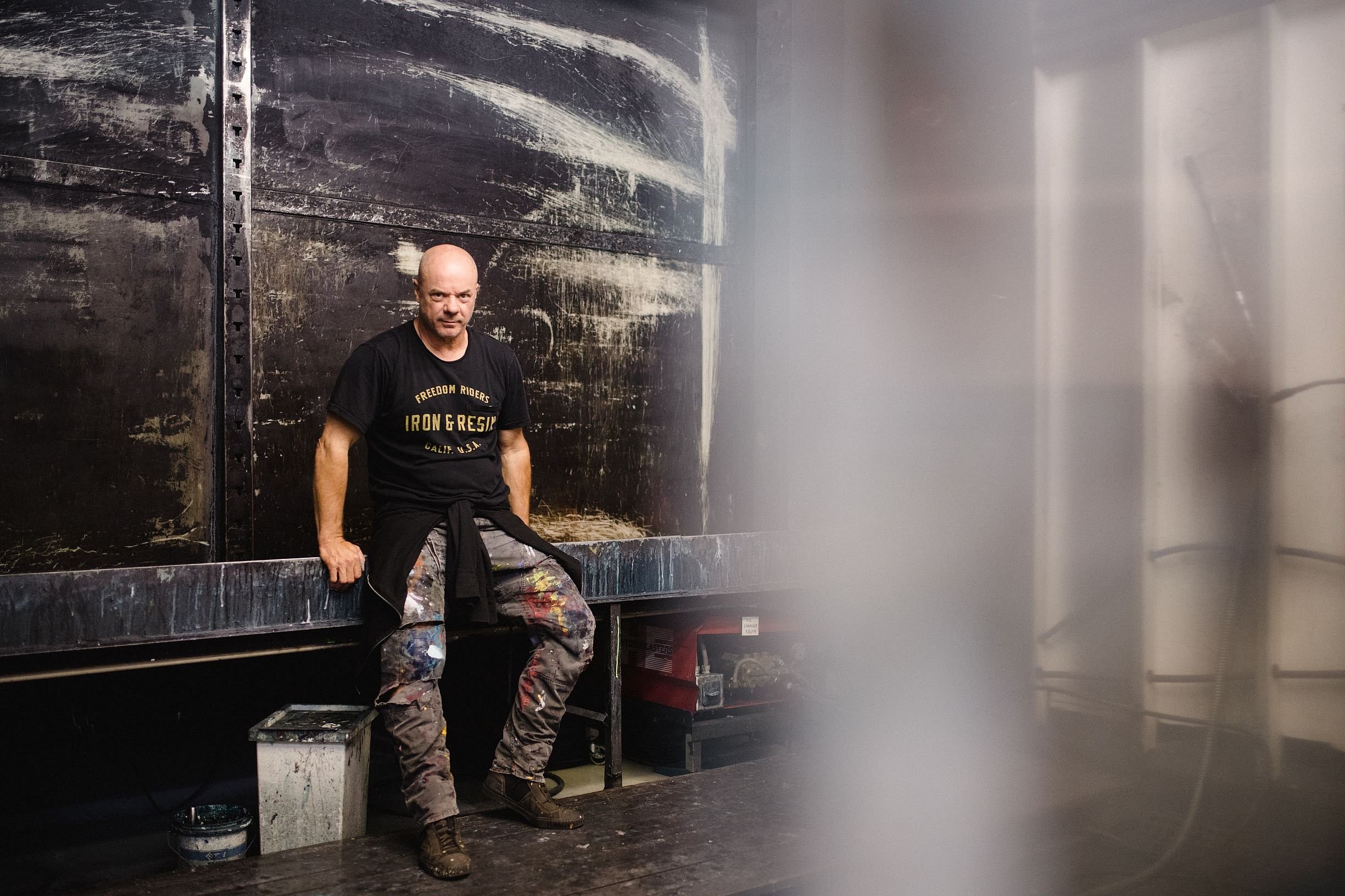 Russell Young in Studio