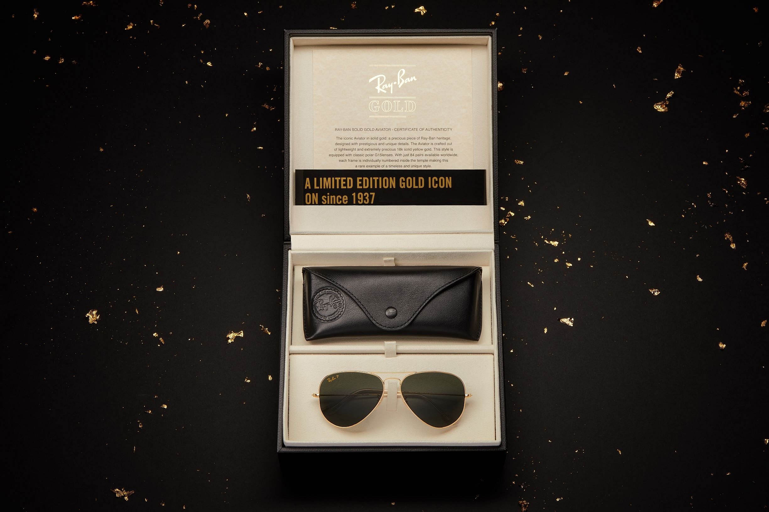 Ray Ban Aviator Solid Gold (4)