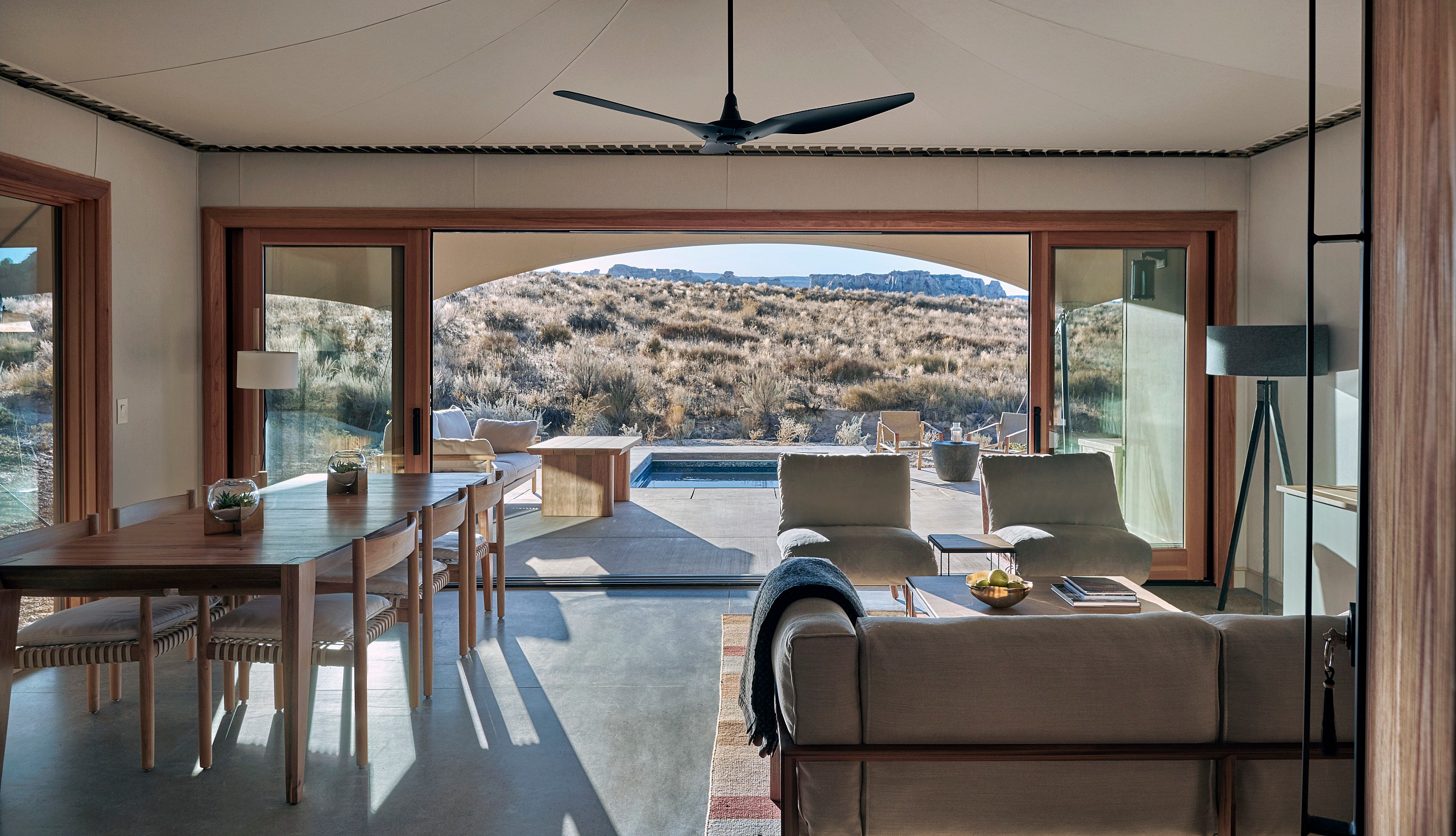 Amangiri, USA - Camp Sarika Tent 9 Lounge_High Res_26940