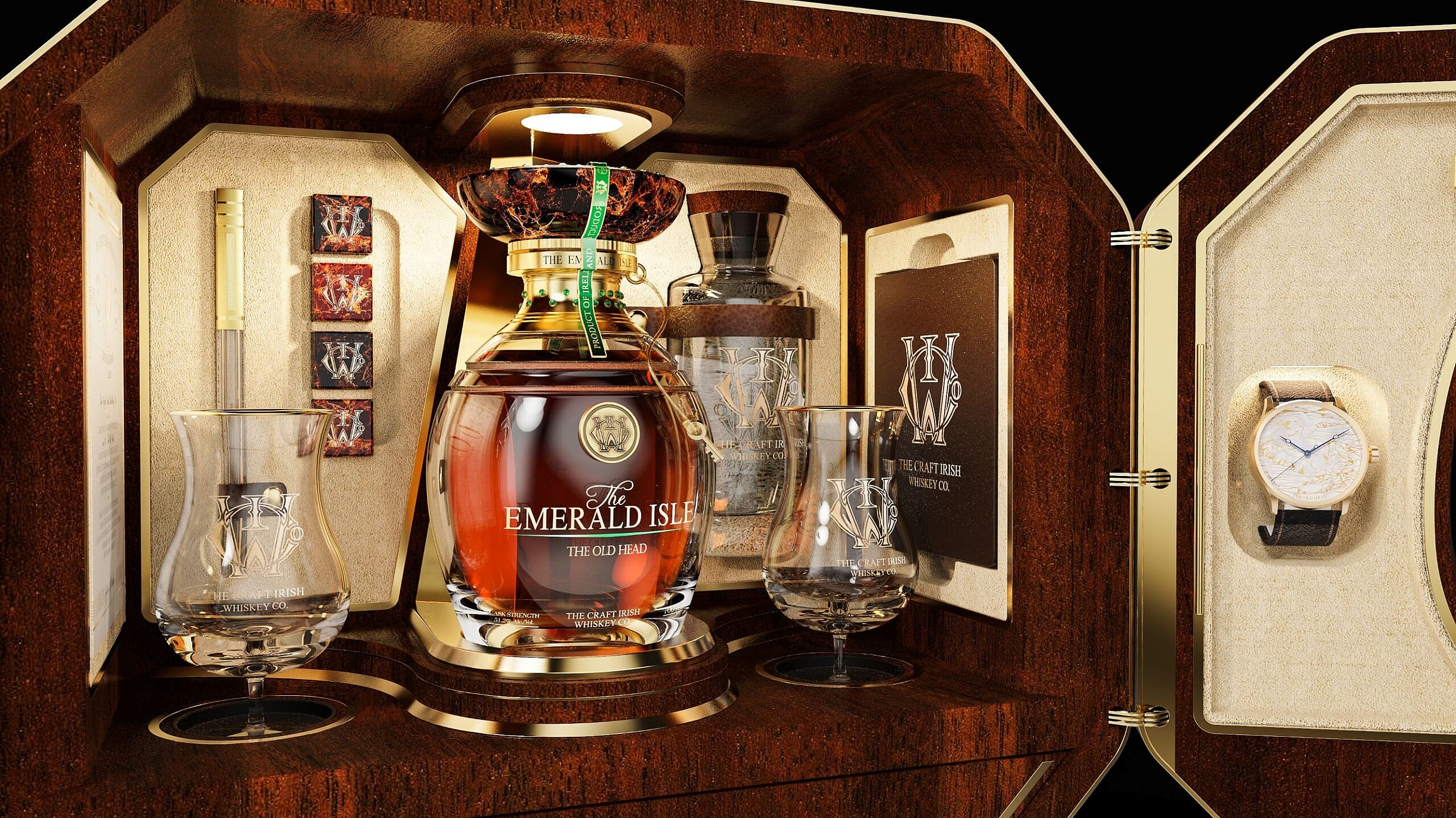 Emerald Isle Collection Irish Whisky set (3)