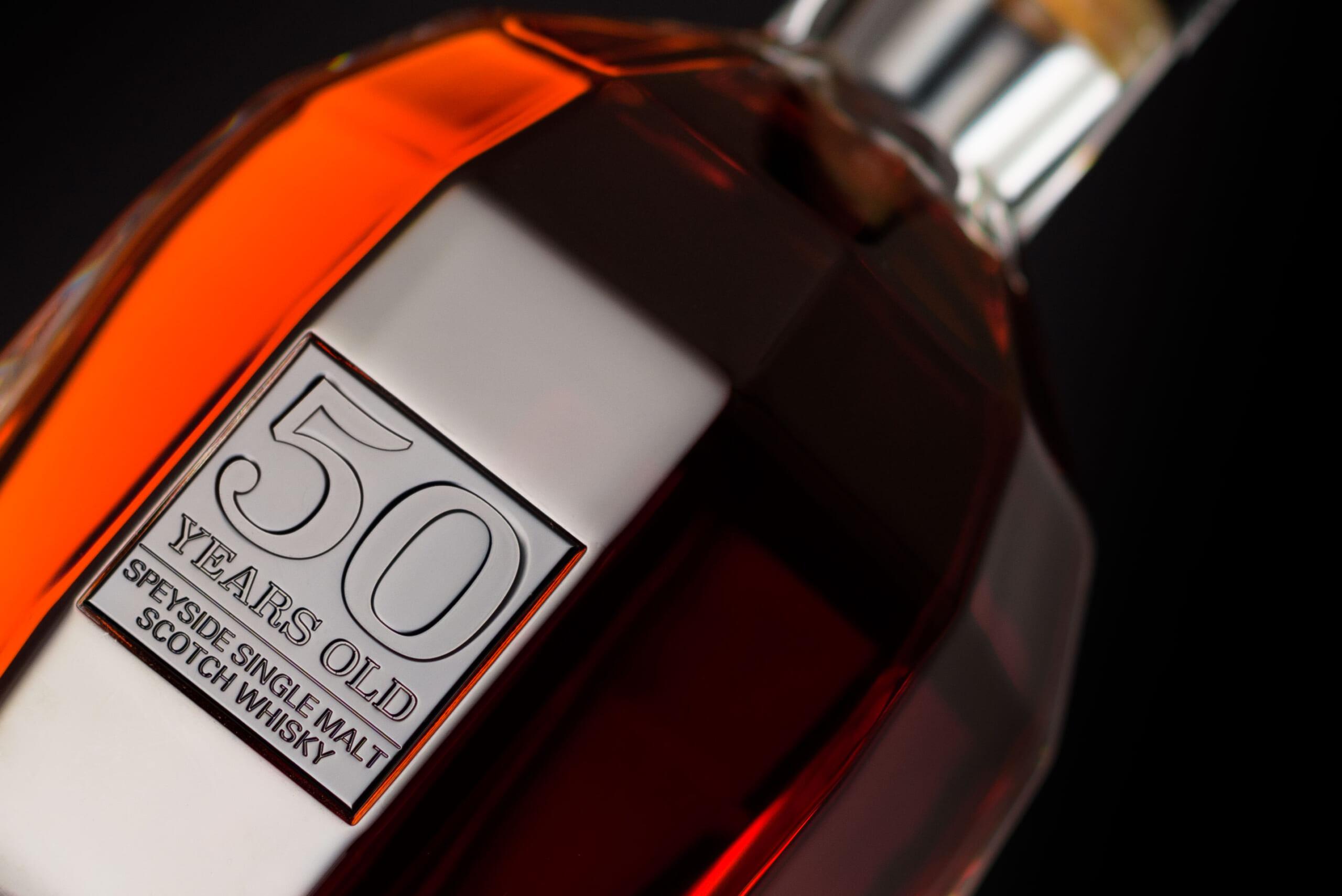 The Glenrothes 50 Closeup Label