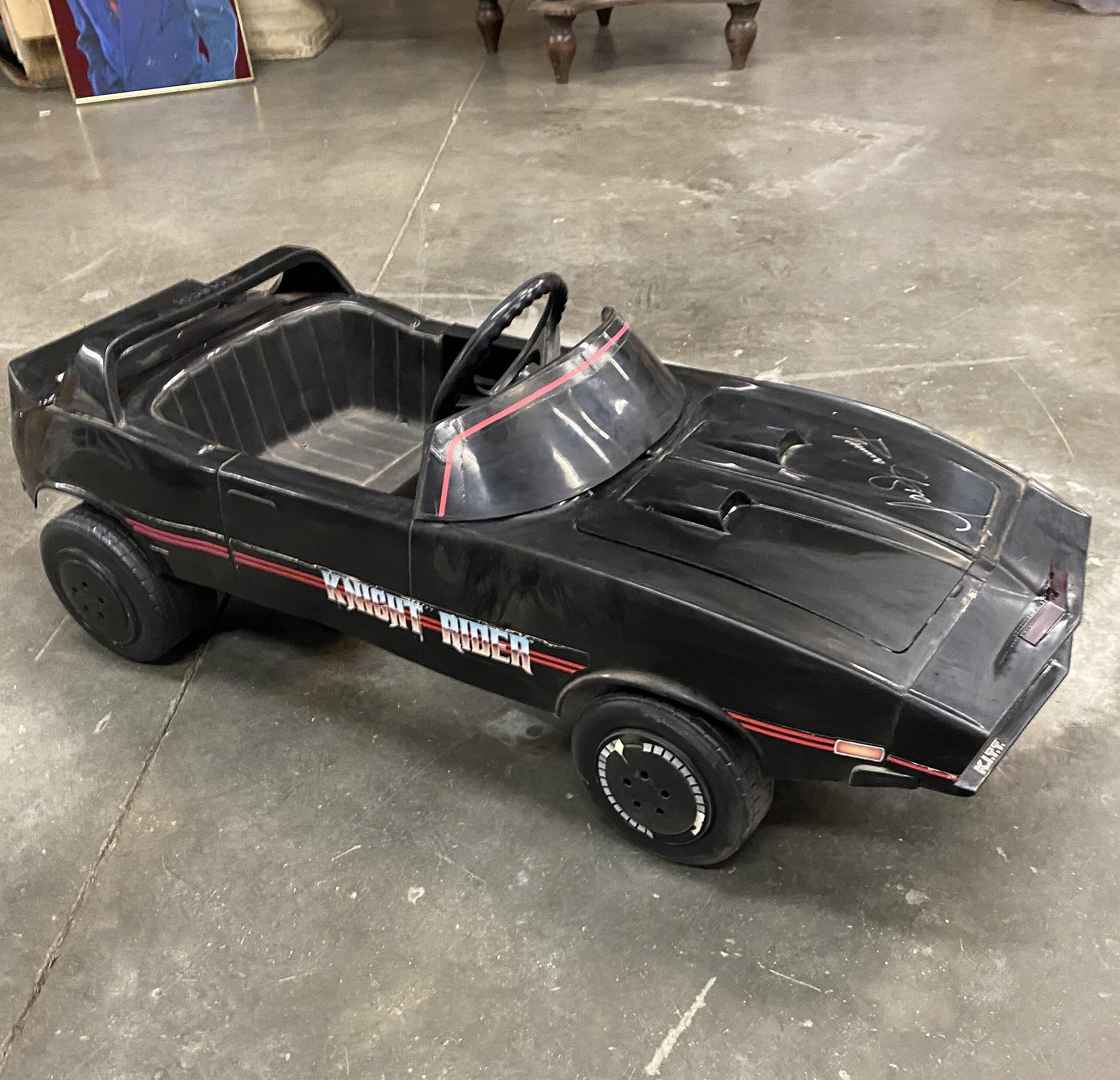 RARE KNIGHT RIDER PEDAL CAR AUTOGRAPHED