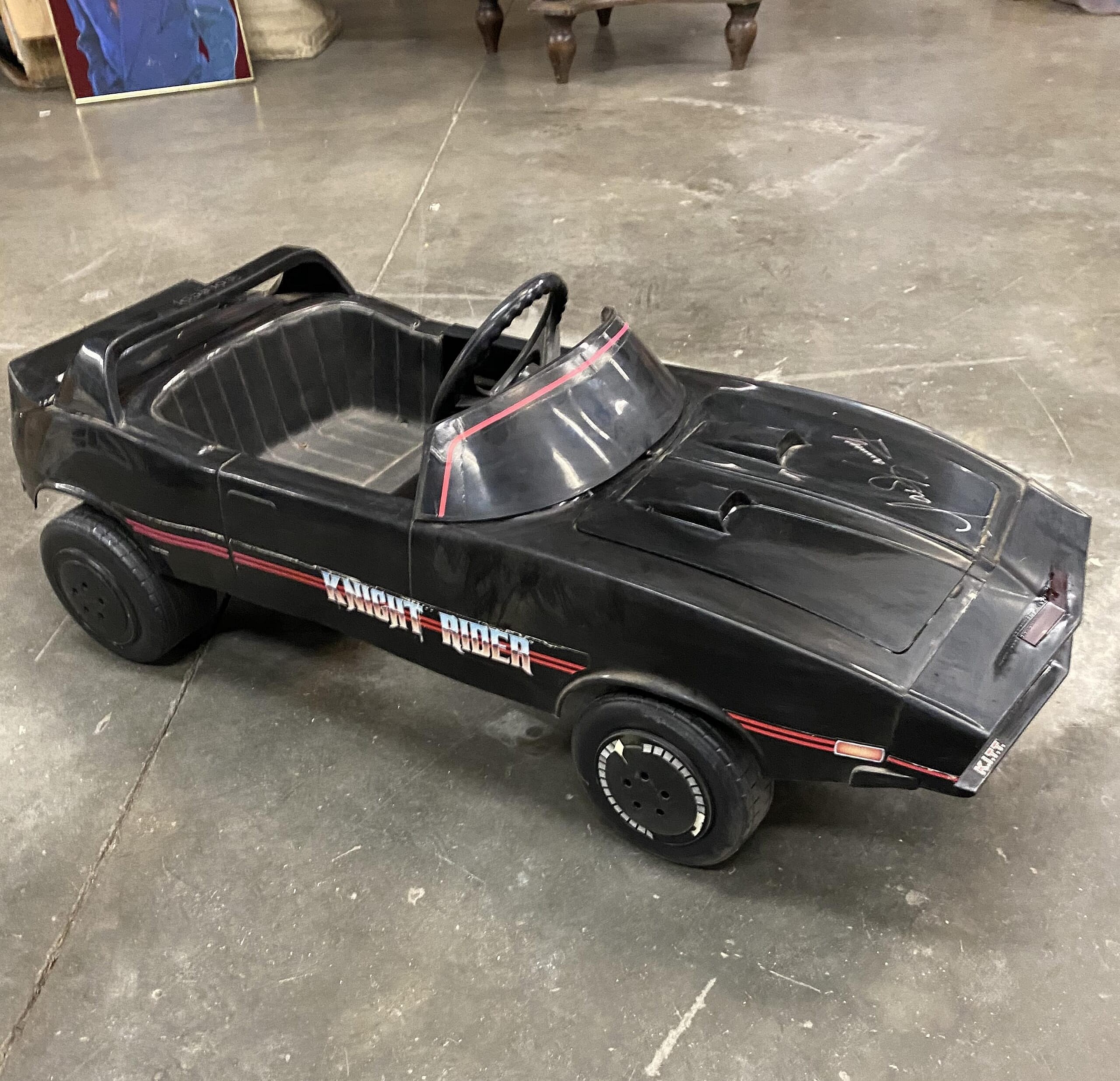 RARE KNIGHT RIDER PEDAL CAR AUTOGRAPHED