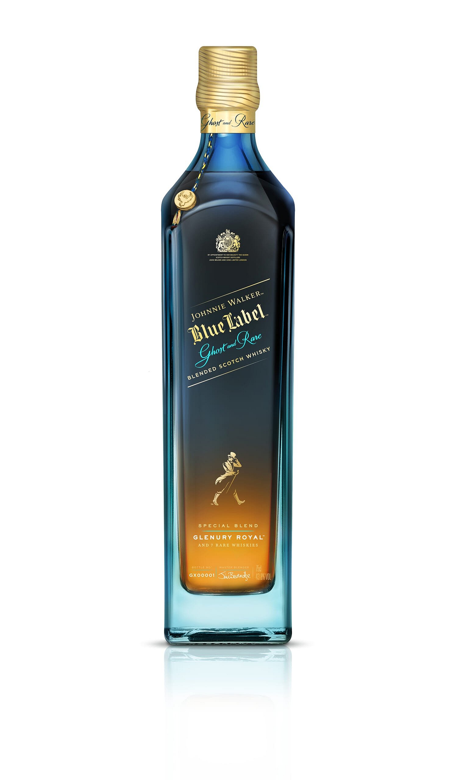 Johnnie Walker Blue Label Ghost & Rare Glenury Royal Bottle Image