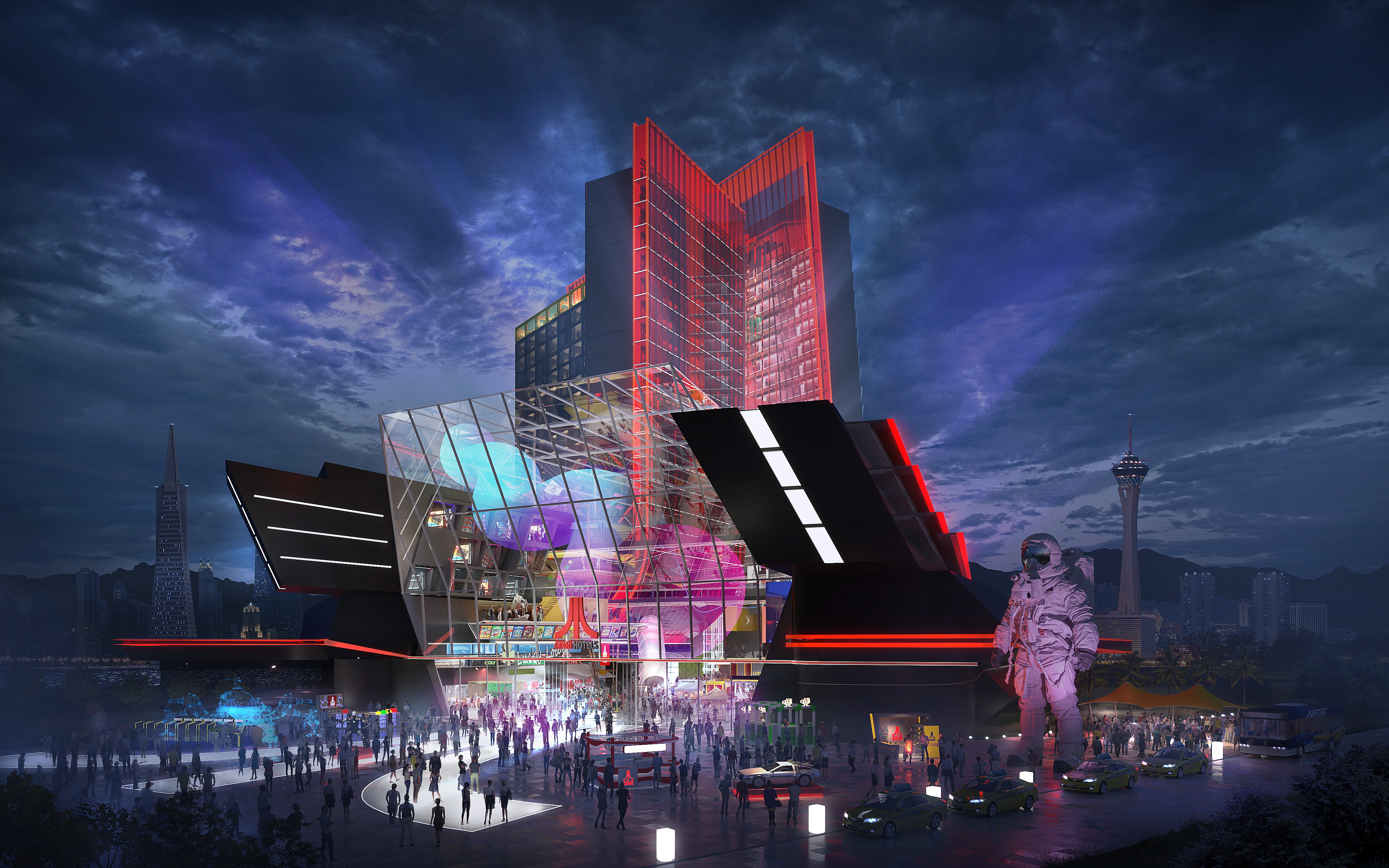 Atari Hotels Exterior Back City Entrance Image_Gensler 02