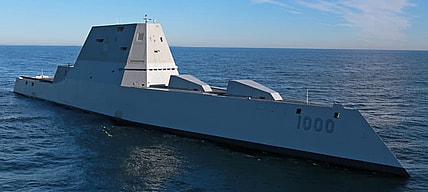 The DDG 1000 conducting December sea trials