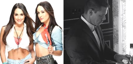 Bella Twins and John Cena