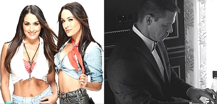 Bella Twins and John Cena