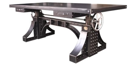 The sturdy Bronx Crank Desk (Photo: Vintage Industrial)