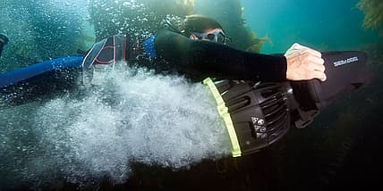 RS1 is Sea-Doo's top-of-the-line underwater scooter