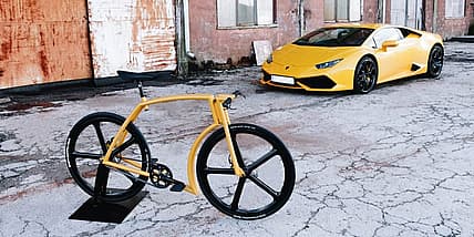 The Lambo-inspired Viks Gran Turismo commuter bike (Photo: Felix Laasme/Hooligan Hamlet)