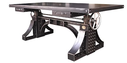 The sturdy Bronx Crank Desk (Photo: Vintage Industrial)