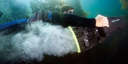 RS1 is Sea-Doo's top-of-the-line underwater scooter