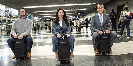 It'll carry a 180-pound rider up to 8 MPH and over 6 miles (Photo: Modobag)