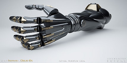 Open Bionics' "Deus Ex" Adam Jensen arm (Photo: Augmented Future)