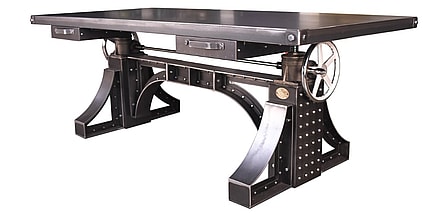 The sturdy Bronx Crank Desk (Photo: Vintage Industrial)