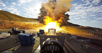 Rocket Booster in action. (Image: NASA)