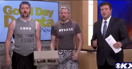 Comedians Trick Morning Show