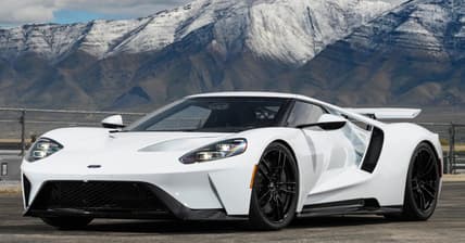 facebook-Linked_Image___White Ford GT mountains
