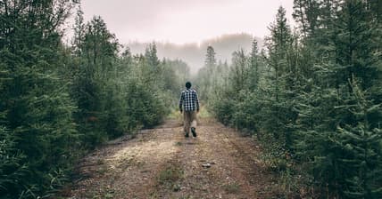 Man against nature