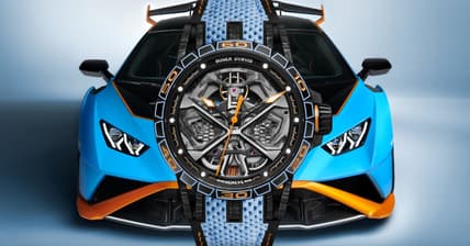 Roger Dubuis x Lamborghini Excalibur Huracan STO Promo