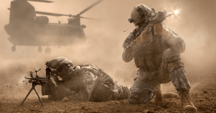 Soldiers in Combat
