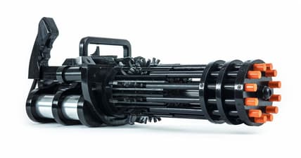 Weaponized T-Rex Rubber Band Minigun Promo