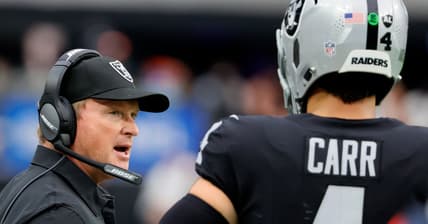 Las Vegas Raiders Head Coach Jon Gruden Quarterback Derek Carr Promo