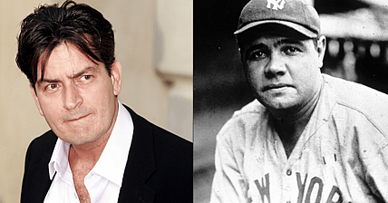Charlie Sheen Babe Ruth