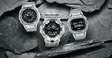g-shock semi transparent watch promo