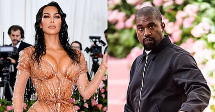 Kim Kardashian Kanye West Promo Split