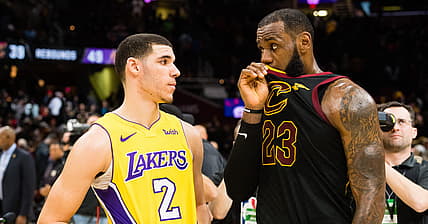 LeBron James and Lonzo Ball