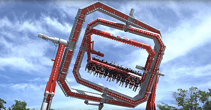 Six Flags Cyborg Cyber Spin
