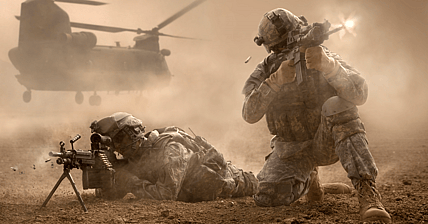 Soldiers in Combat