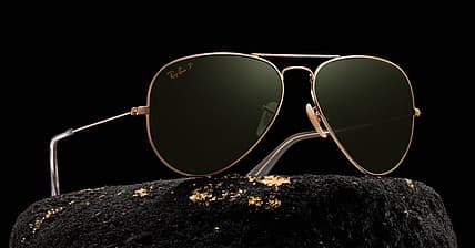 Ray Ban Aviator Solid Gold Promo