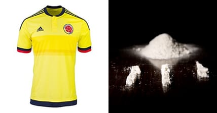 cocaine soccer jersey promo