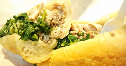 Dinic's roast pork sandwich philly promo