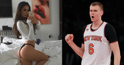 Jen Selter Kristaps Porzingis