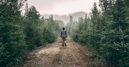 Man against nature