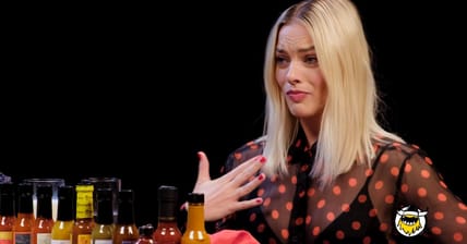 Margot Robbie Hot Ones Promo