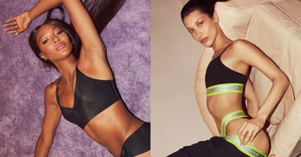 Naomi Campbell Bella Hadid Calvin Klein Promo
