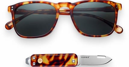 raen james brand sunglasses knife promo