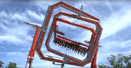 Six Flags Cyborg Cyber Spin